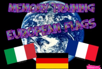 MEMORY TRAINING. EUROPEAN FLAGS