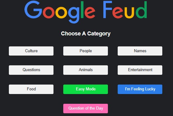 Google Feud screenshot