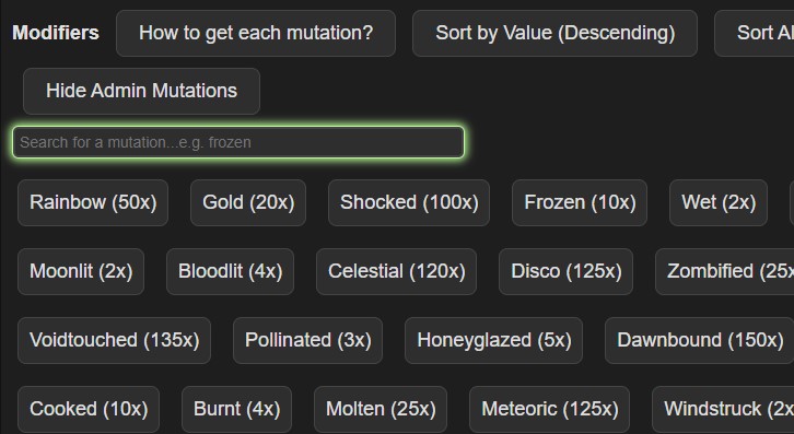 Grow A Garden Calculator screenshot