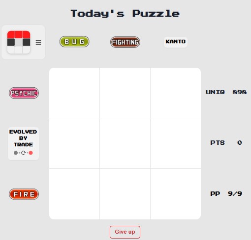 Pokedoku screenshot