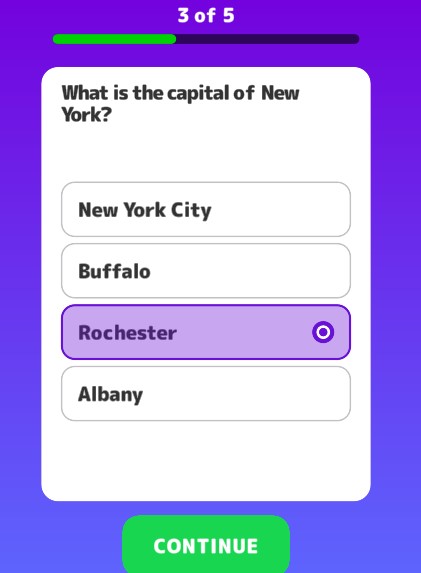 State Capitals Quiz screenshot